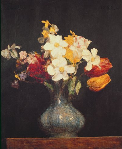 Nergis ve Laleler, 1862 by Ignace Henri Jean Fantin Latour