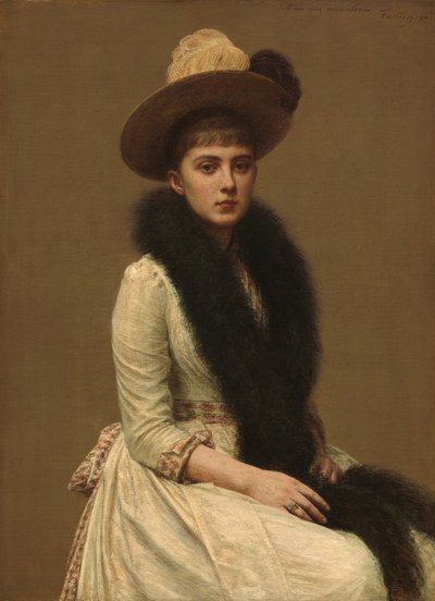 Sonia'nın portresi by Ignace Henri Jean Fantin Latour