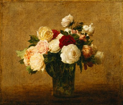 Cam Vazoda Güller; Cam Vazoda Güller, by Ignace Henri Jean Fantin Latour
