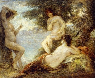 sirenler; Sirenler, c.1904 by Ignace Henri Jean Fantin Latour