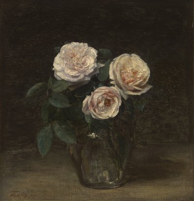 Güllü Natürmort, 1877 by Ignace Henri Jean Fantin Latour