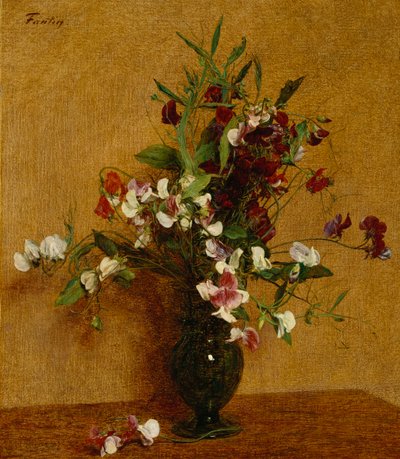 Tatlı Bezelye; Tatlı Bezelye, 1888 by Ignace Henri Jean Fantin Latour