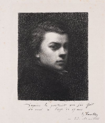 17 Yaşında Sanatçı, 1892. by Ignace Henri Jean Fantin Latour