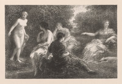Yıkananlar, 1896. by Ignace Henri Jean Fantin-Latour