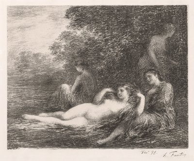 Yıkananlar, 1898. by Ignace Henri Jean Fantin Latour