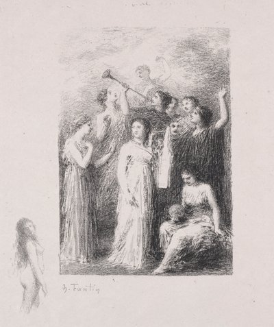 Kör. by Ignace Henri Jean Fantin Latour
