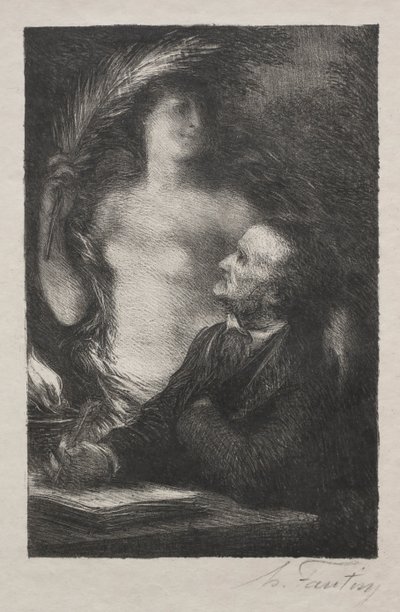İlham Perisi, 1887. by Ignace Henri Jean Fantin Latour