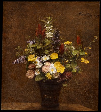 kır çiçekleri by Ignace Henri Jean Fantin Latour