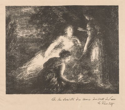 Büyücülük, 1899. by Ignace Henri Jean Fantin-Latour