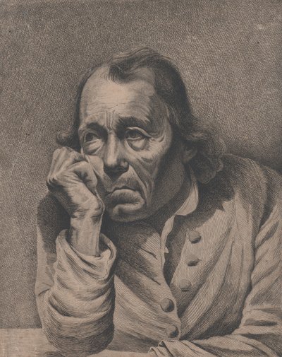 Melankolik Adam, ca. 1800. by Ignace Joseph de Claussin