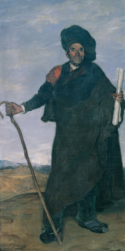 Şair Don Miguel'in portresi, c. 1900. by Ignacio Zuloaga y Zabaleto