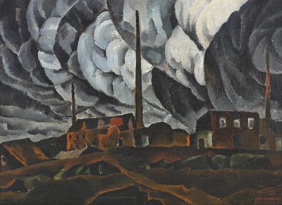 Fabrika binası ile manzara, 1920
