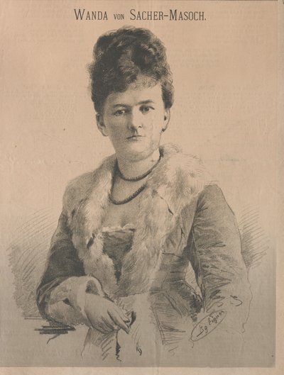 Yazar Wanda von Sacher-Masoch, kızlık soyadı Angelika Aurora Rümelin, 1879. by Ignaz Eigner