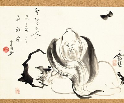 Zhuang Zi bir kelebek hayal ediyor by Ike no Taiga