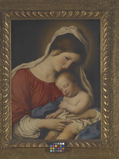 Madonna ve Çocuk (tuval üzerine yağlıboya) by Il (1609-85) Sassoferrato