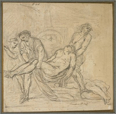 Aziz Abdon ve Aziz Sennen Hristiyan Şehitlerini Bury, 1653-1657 by Il and Brueghel, Abraham Borgognone