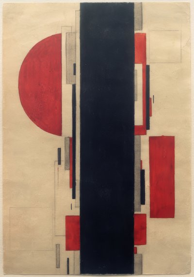Suprematist kompozisyon by Ilja Grigorjewitsch  Tschaschnik