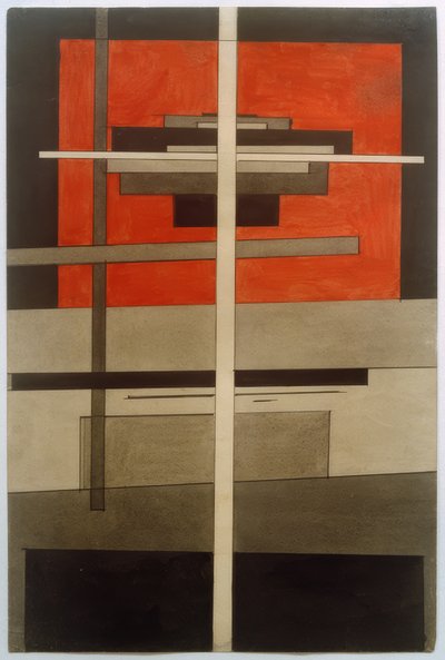 Suprematist kompozisyon by Ilja Grigorjewitsch  Tschaschnik
