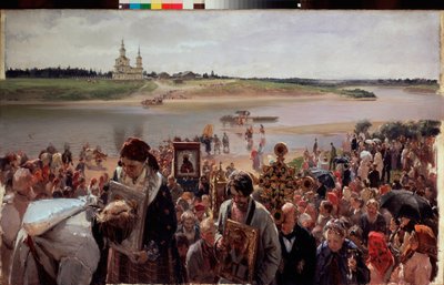 Paguez alayı. Painture de Hilarion Mihayloviç Pryanishnikov (1840-1894), huile sur toile by Illarion Mikhailovich Pryanishnikov