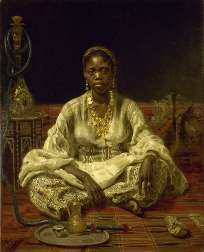 Siyah kadın, 1875-1876. by Ilya Efimovich Repin