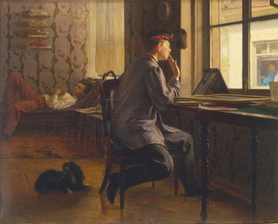 Sınav hazırlığı, 1864 by Ilya Efimovich Repin