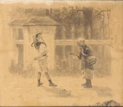 Kız yalvarıyor, 1889 by Ilya Efimovich Repin