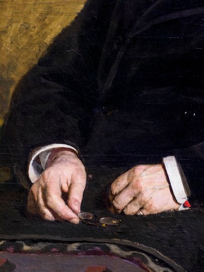 IVAN TURGENEV (detay) by Ilya Efimovich Repin