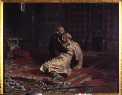 Korkunç IV. İvan (1530-1584), bir tartışma sırasında ölümcül şekilde yaraladığı oğlu İvan İvanoviç