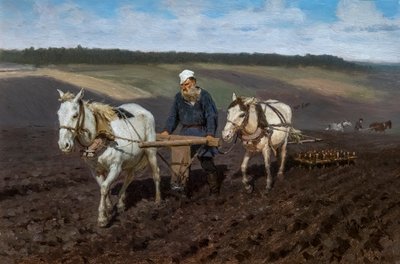 LEON TOLSTOI LABOURANT by Ilya Efimovich Repin