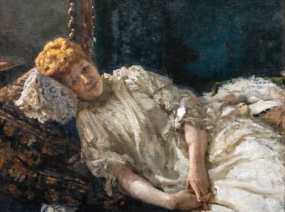 LOUISE DE RIQUET, COUNTESS OF MERCY-ARGENTEAU by Ilya Efimovich Repin