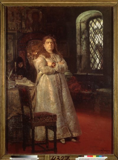 Regent Sophie (Sofya Alexeievna Romanova) by Ilya Efimovich Repin