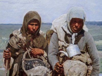HAYIRLI DİNÇ KADINLAR (detay) by Ilya Efimovich Repin