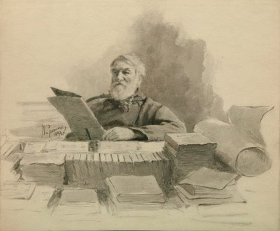 Yazarın portresi Dmitry Grigorovich 1822-1899, 1894 by Ilya Efimovich Repin