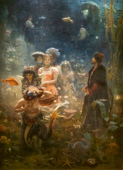 SU ALTI KRALLIĞINDA SADKO by Ilya Efimovich Repin