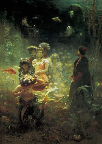 Sualtı Krallığında Sadko by Ilya Efimovich Repin