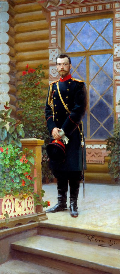 Rusya Çarı II. Nicholas, 1896. by Ilya Efimovich Repin