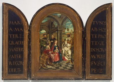 Magi hayranlığı, muhtemelen on yedinci yüzyıl. by Imitator of Netherlandish