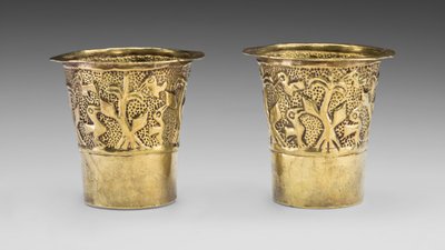 Mısır Tarlasında Kuşları Betimleyen Beher Çifti, MS 1100-1438 by Incan