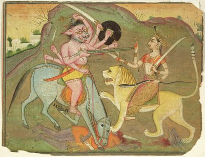 47.110/174 Durga, Mahishasura ile savaşta, 