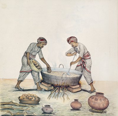 AS10 Cilt.52 ff.6 4972 Cat.201 i-iv Şeker yapımı, Bombay, c.1873 (kağıt üzerine suluboya) by Indian School