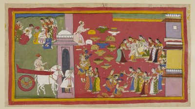 Ekleyin 15296 (1) f.53r, Sağda, oğullarını ve Sita