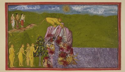 Ekle 15296 (2) f.81r, Büyük okyanusun kıyılarında, maymunlar, Lak