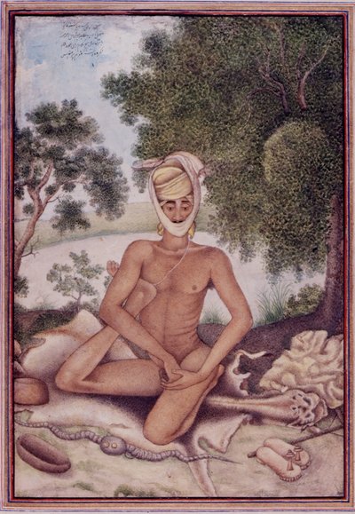 Add 27255 fol.370v A Naked Ascetic, Albay James Skinner (1778-1841) tarafından derlenen 