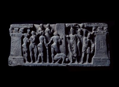 Gandhara Sanatı (veya Greko-Budizm): “” Devadatta okçuları Gautama