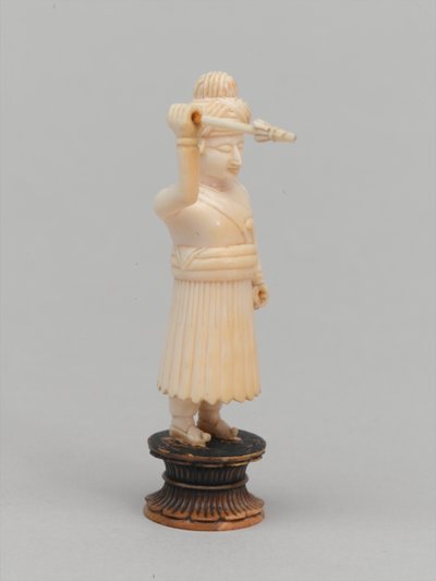 Siyah piyon, satranç taşı, Hindistan, 1820 dolaylarında by Indian School