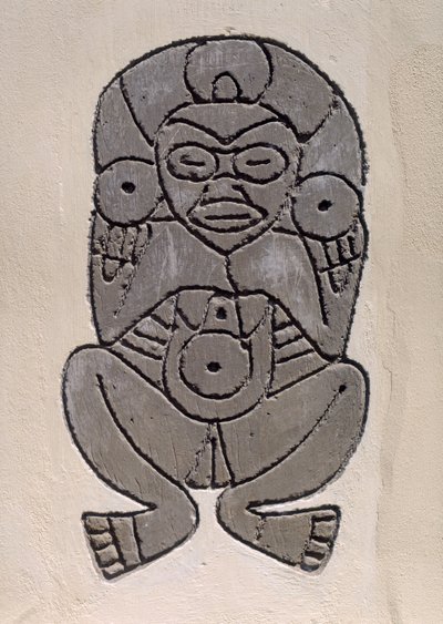 Bir Taino Kızılderili motifinin kopyası by Indian School