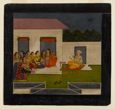 Adanmışlık Söylemi, 1750-1775 (kağıt üzerinde opak wc ve altın) by Indian School