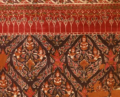 Tay tasarımlı Ayuttaya döneminden kumaş (baskılı pamuk) by Indian School