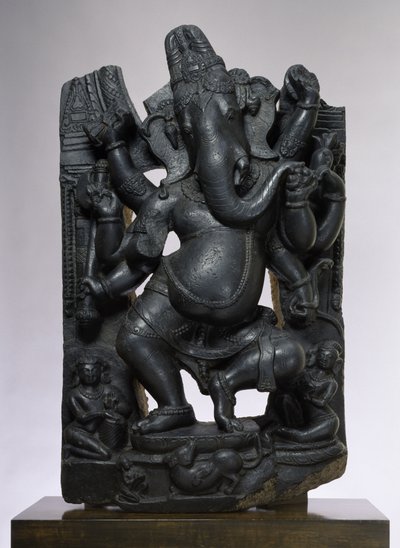Ganesha (muskovit biyotit şist) by Indian School