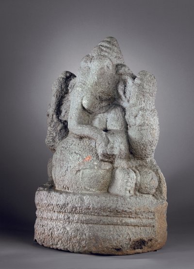 Ganesha, 12-13. yüzyıl (granit) by Indian School